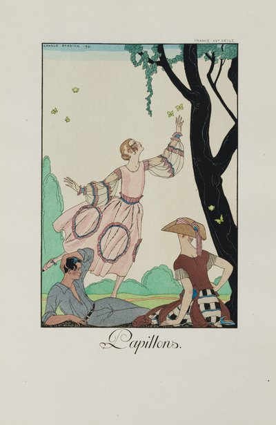 Dikkedarer og dikkedarer: Sommerfugle, 1921. af George Barbier
