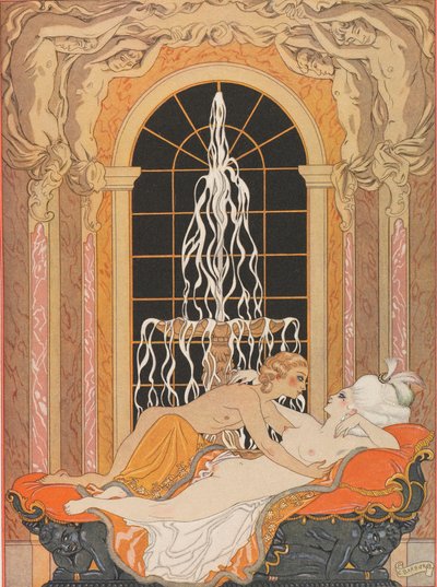 Illustration til brevromanen Dangerous Liaisons Dangerous Liaisons, 1934. af George Barbier