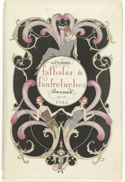 Modemagasinet som fristerinde Falbalas and Fanfreluches, almanak over nutid, fortid og fremtid for 1923, 2. år af George Barbier
