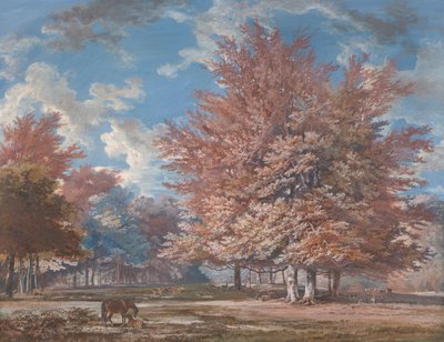 Udsigt i en park af George Barret