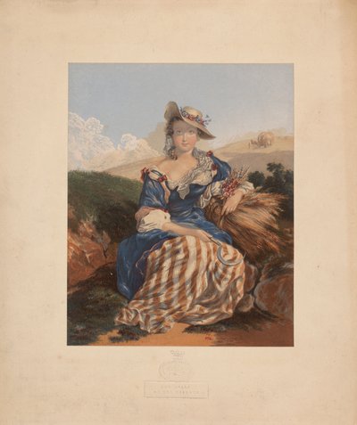 Landsbyens Belle af George Baxter