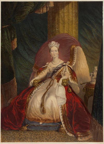 Victoria, dronning af Storbritannien, Indien osv. af George Baxter