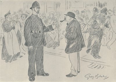 Politiet og folket, 1920 af George Belcher