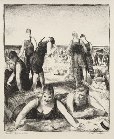 Badestrand af George Bellows