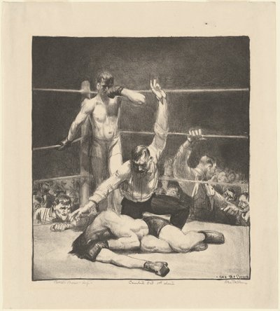 »Counted Out«, første sten af George Bellows