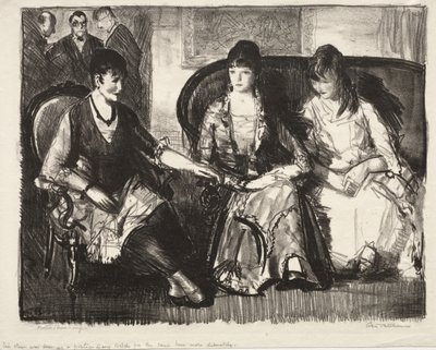 Elsie, Emma og Marjorie, »First Stone« af George Bellows