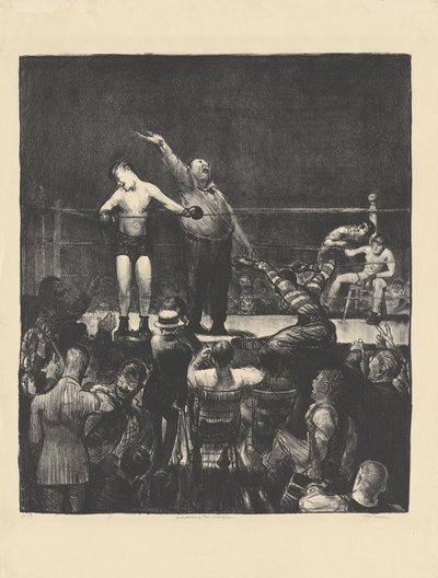 Præsentation af Champion af George Bellows