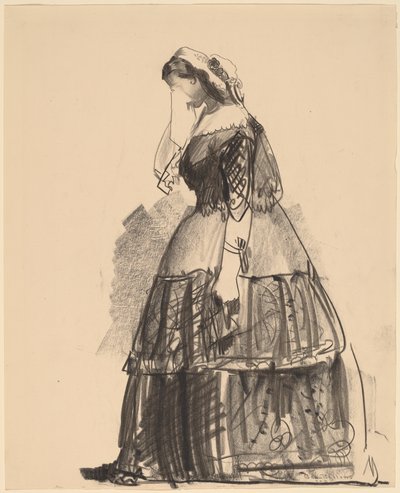 Dame af 1860 - Skuespillerinden af George Bellows