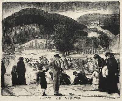 Kærlighed til vinteren, julen 1917 af George Bellows