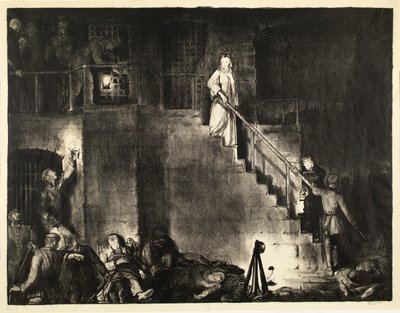 Mordet på Edith Cavell (fra serien »War«) af George Bellows