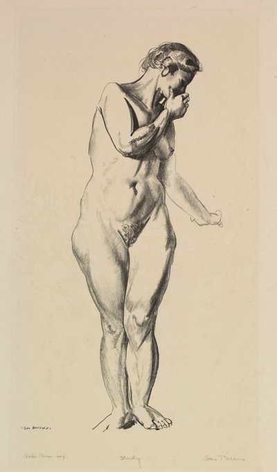 Nøgenstudie af George Bellows