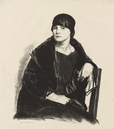 Portræt af fru R. af George Bellows
