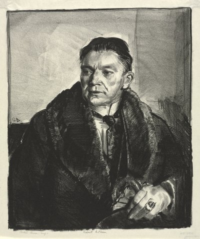 Portræt af Robert Aitken, Second Stone af George Bellows