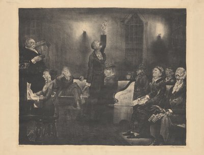 Bønnemøde, anden sten af George Bellows