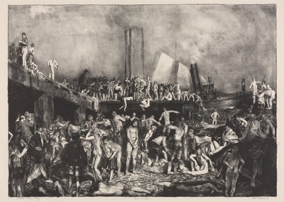 Ved floden af George Bellows