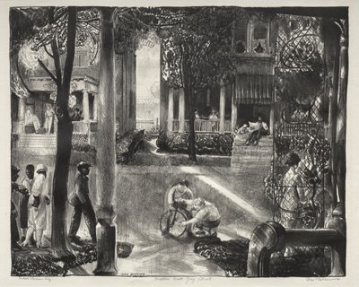 Seksten East Gay Street af George Bellows