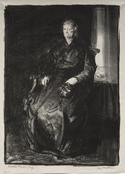 Studie af min mor, Første sten af George Bellows