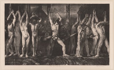 Barrikaden, den anden sten af George Bellows