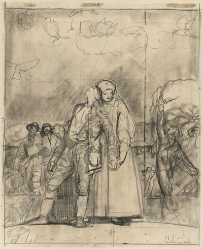 Sejrens aften af George Bellows