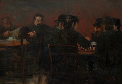 Skakspillere af George Benjamin Luks