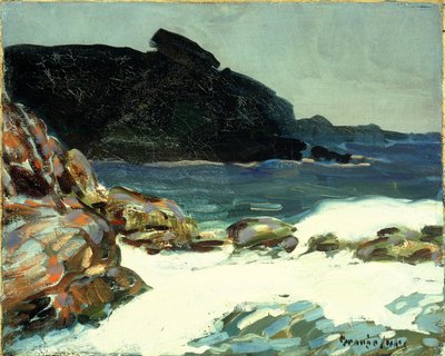 The Ledge, Elizabeth, Maine (olie på lærred) af George Benjamin Luks