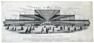 Indvendigt billede af bygningen i Hyde Park til udstillingen i 1851. Som endelig godkendt af Hendes Majestæts kommissærer. af George Berger