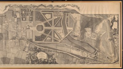 En topografisk undersøgelse af sognet Kensington med planer og højder af Royal Palace and Gardens, Hyde Park og Knightsbridge af George Bickham