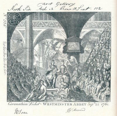 Indgraveret billet til George III