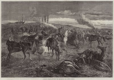Rytterløse heste, der besvarer regimentkaldet efter et slag af George Bouverie Goddard