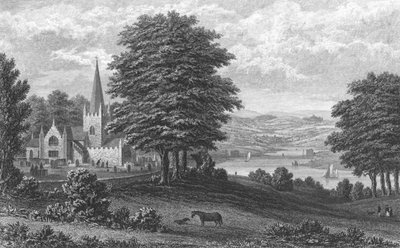 Whippingham Church, Isle of Wight, 1851 af George Brannon