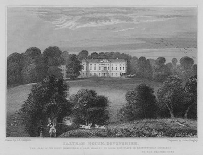 Saltram House, Devonshire (gravering) af George Bryant Campion