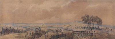 Tropper vender tilbage til lejren ved Chobham af George Bryant Campion