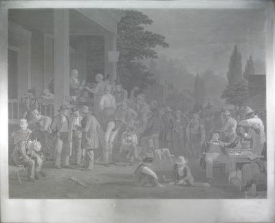 Stålplade til "The County Election" af George Caleb Bingham