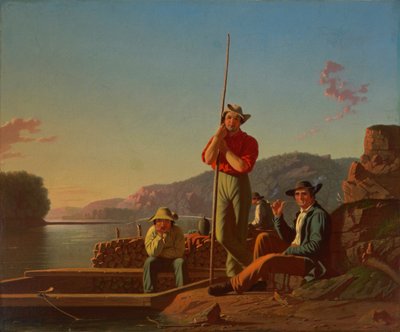 Træbåden af George Caleb Bingham