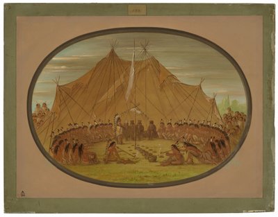 Et hundegilde - Sioux af George Catlin