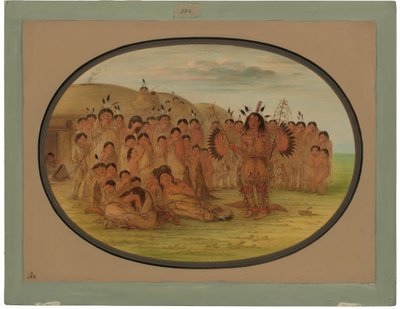 En Mandan Medicin Man af George Catlin