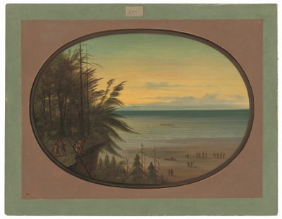 En indisk stige - Nayas-indianere af George Catlin