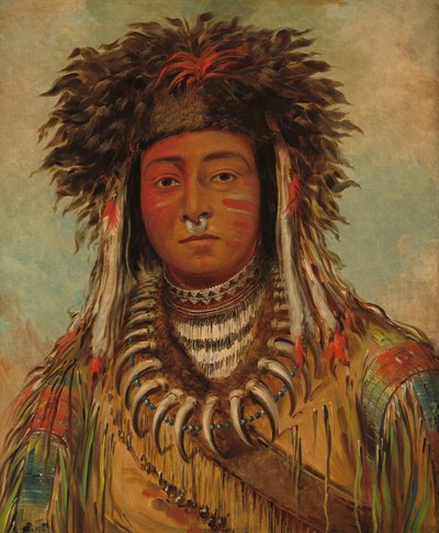 Boy Chief - Ojibbeway af George Catlin