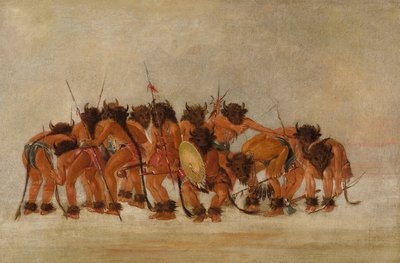 Buffalo Dance, Mandan af George Catlin