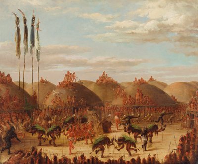 Tyredans, Mandan O-kee-pa-ceremoni, 1832. af George Catlin