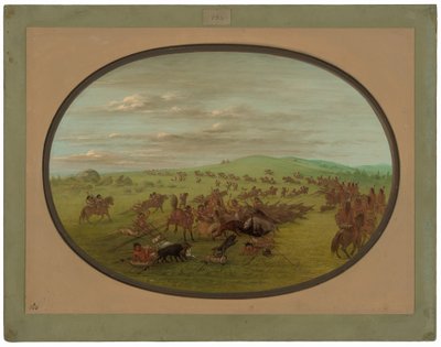 Camanchees flytter af George Catlin