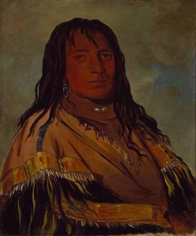 Chá-tee-wah-née-che, No Heart, høvding for Wah-ne-watch-to-nee-nah-banden af George Catlin