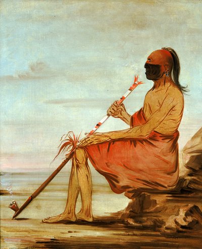 Coo-coo-coo, Uglen, en gammel høvding, 1836. af George Catlin