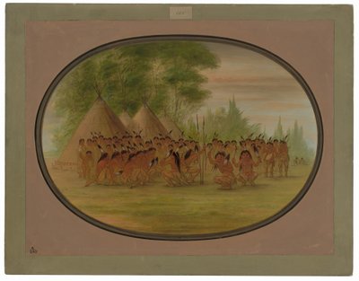 Eagle Dance - Choctaw af George Catlin