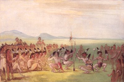 Ørnedans, Choctaw, 1835-1837. af George Catlin