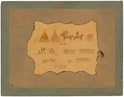 Faksimile af en Cheyenne-kåbe af George Catlin