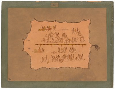 Faksimile af en Sioux-kappe af George Catlin