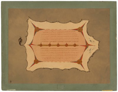 Faksimile af en Sioux-kappe med pindsvinsfjer af George Catlin