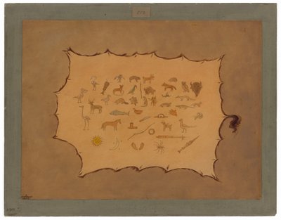 Faksimile af en Ojibbeway-kåbe af George Catlin