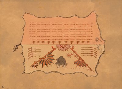 Faksimile af en Omaha-kåbe, 18611869. af George Catlin
